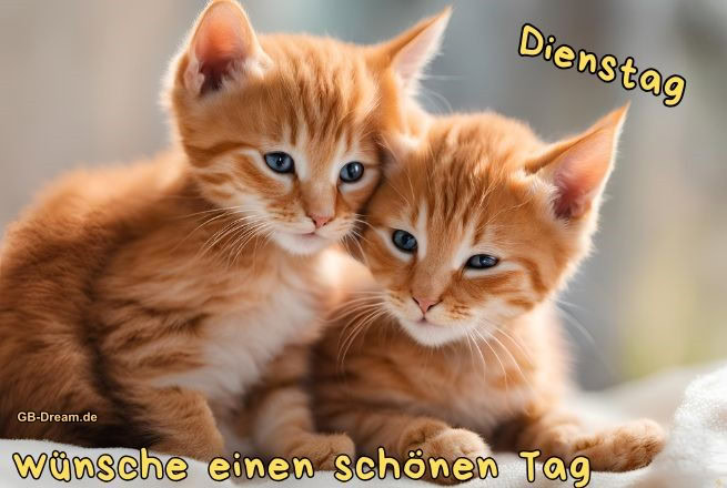 Dienstag, wünsche einen schönen Tag