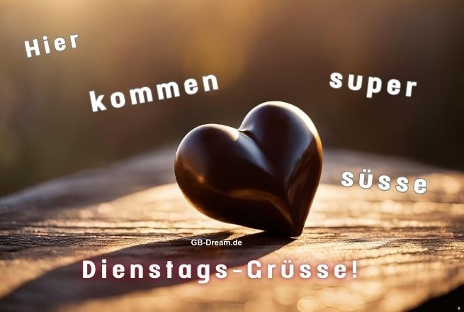 Hier kommmen super süsse Dienstags-Grüsse!