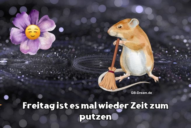 Freitag ist es mal wieder Zeit zum putzen