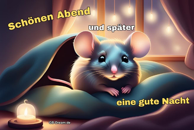 Schönen Abend und später eine gute Nacht.
