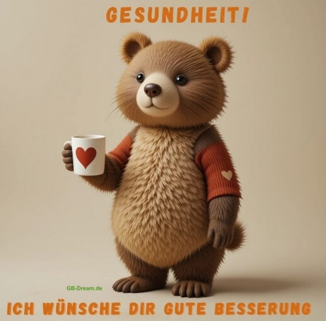 Gesundheit. Ich wünsche Dir gute Besserung.