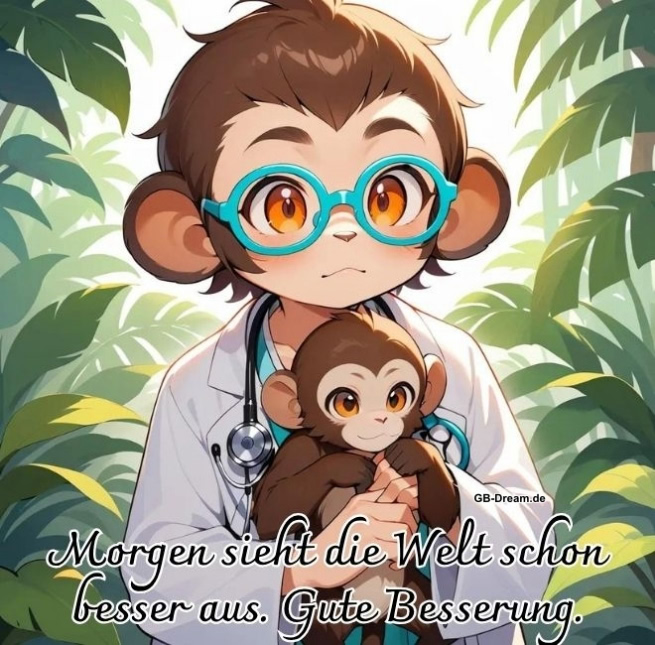 Morgen sieht die Welt schon besser aus. Gute Besserung.