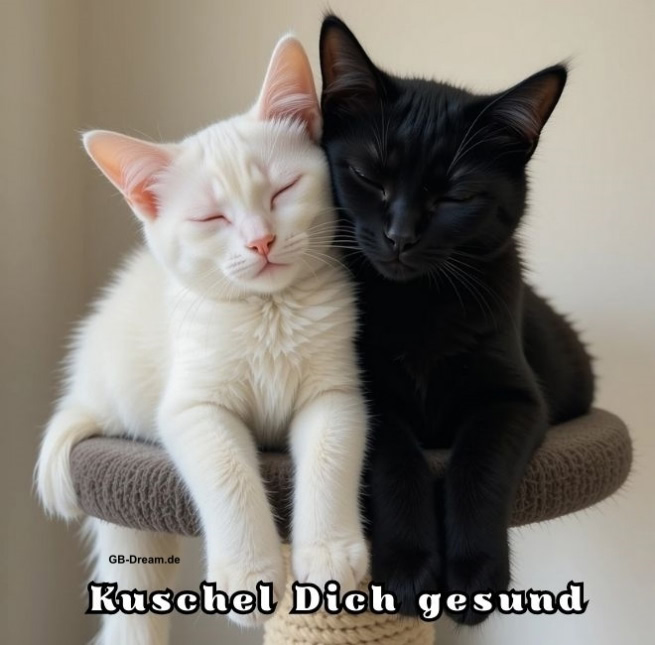 Kuschel Dich gesund.