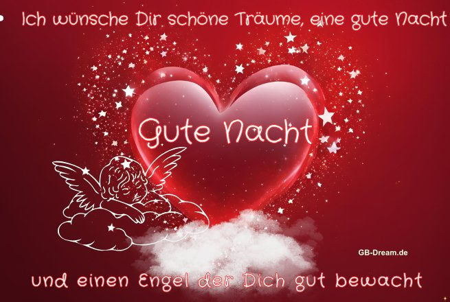 Ich wünsche Dir schöne Träume, eine gute Nacht und einen Engel der Dich gut <br />
bewacht. Gute Nacht.