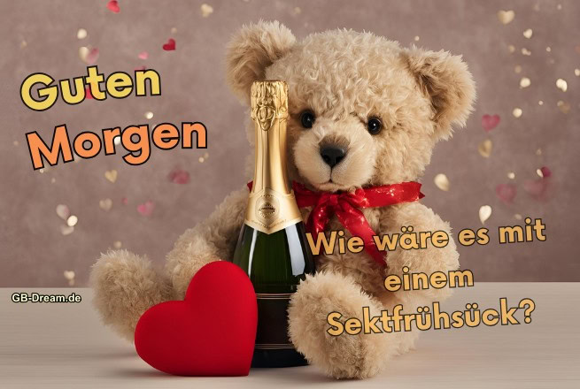 Guten Morgen. Wie wäre es mit einem Sektfrühstück?
