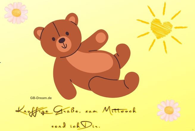 Knuffige Grüße, zum Mittwoch send ich Dir.