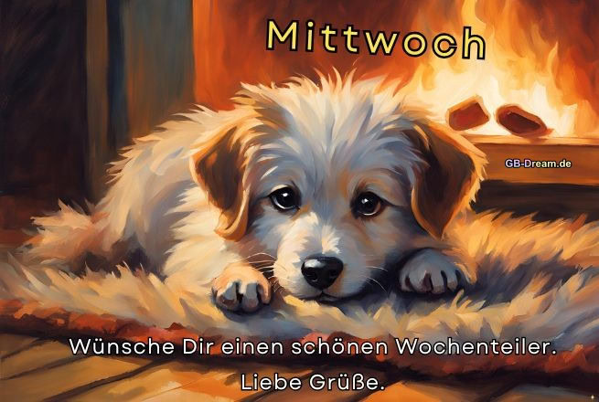 Mittwoch. Wünsche Dir einen schönen Wochenteiler. Liebe Grüße.