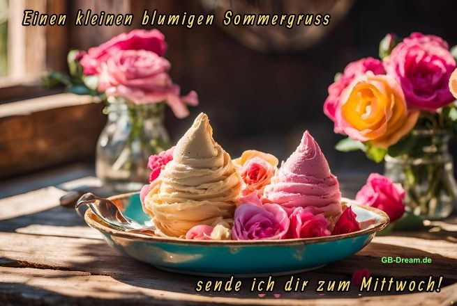 Einen kleinen blumigen Sommergruss sende ich dir zum Mittwoch!