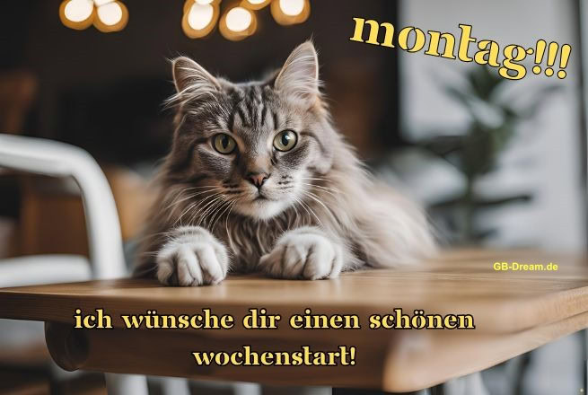 Montag! Ich wünsche Dir einen schönen Wochenstart!