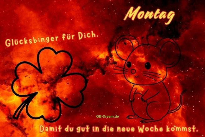 Montag, Glücksbinger für Dich. Damit du gut in die neue Woche kommst.