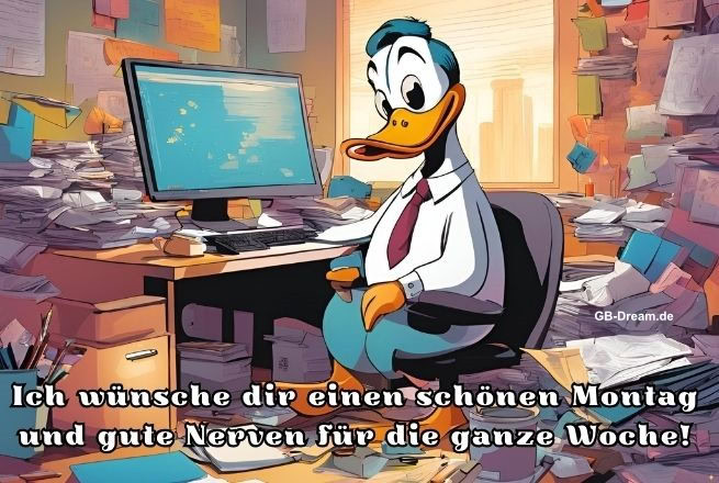Ich wünsche dir einen schönen Montag und gute Nerven für die ganze Woche!