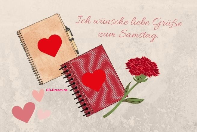 Ich wünsche liebe Grüße zum Samstag.