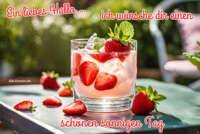 Ein liebes Hallo...ich wünsche dir einen schönen sonnigen Tag