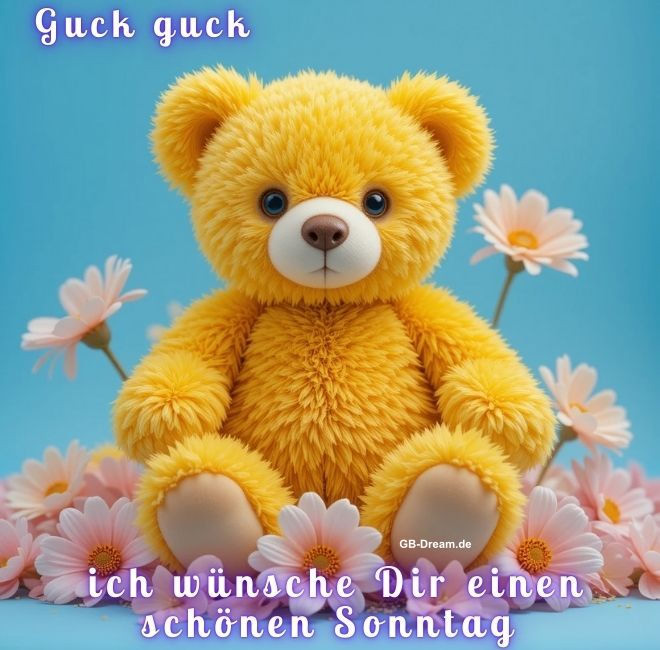 Guckguck, ich wünsche Dir einen schönen Sonntag.