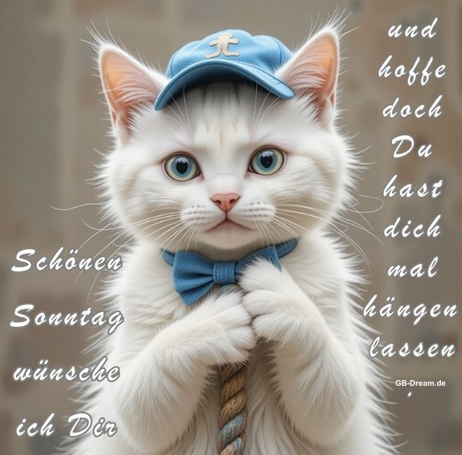Schönen Sonntag wünsche ich Dir und hoffe doch Du hast dich mal hängen <br />
lassen.