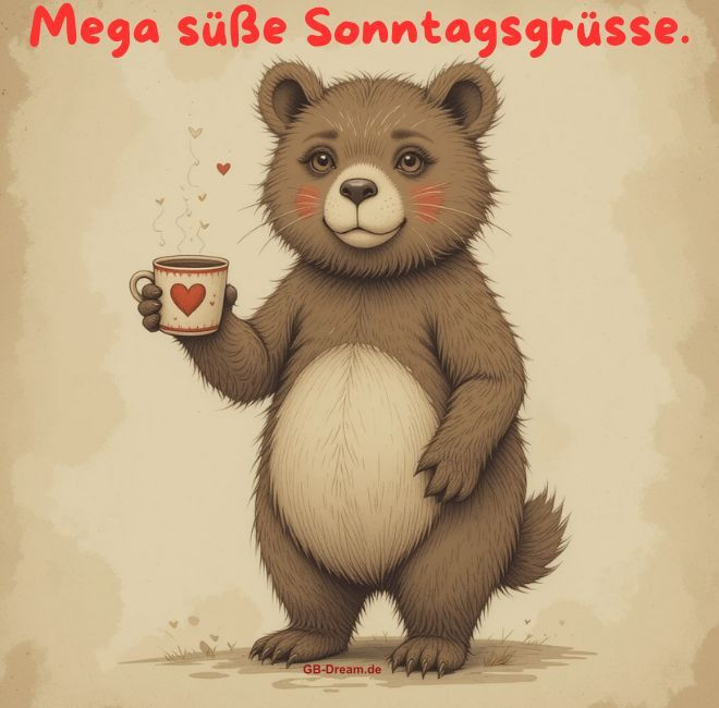 Megasüße Sonntagsgrüße.