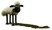 Animiertes Bild Schaun das Schaf