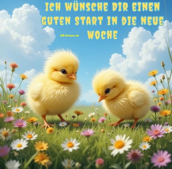 Ich wünsche Dir einen guten Start in die neue Woche.