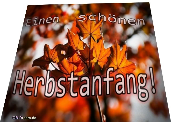 Einen schönen Herbstanfang