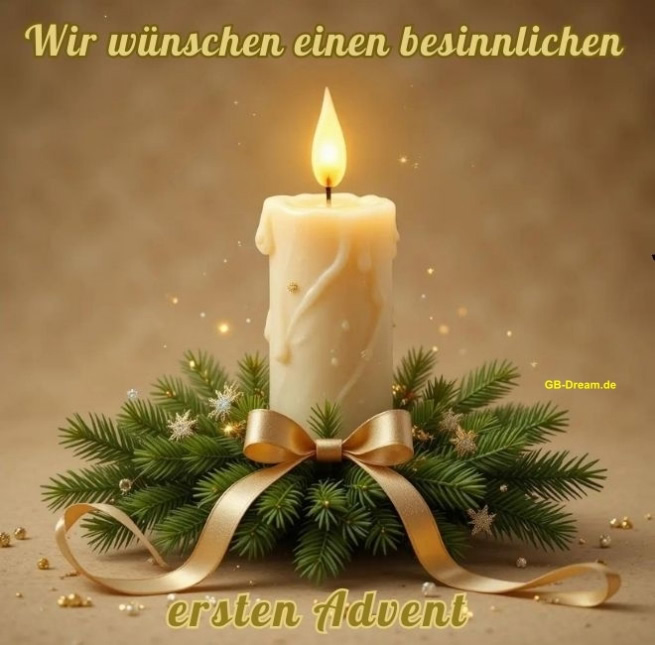 Wir wünschen einen besinnlichen ersten Advent.