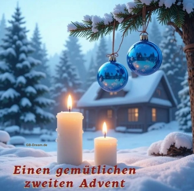 Einen gemütlichen zweiten Advent.