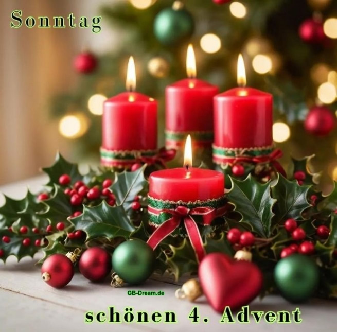 Sonntag, schönen 4. Advent!