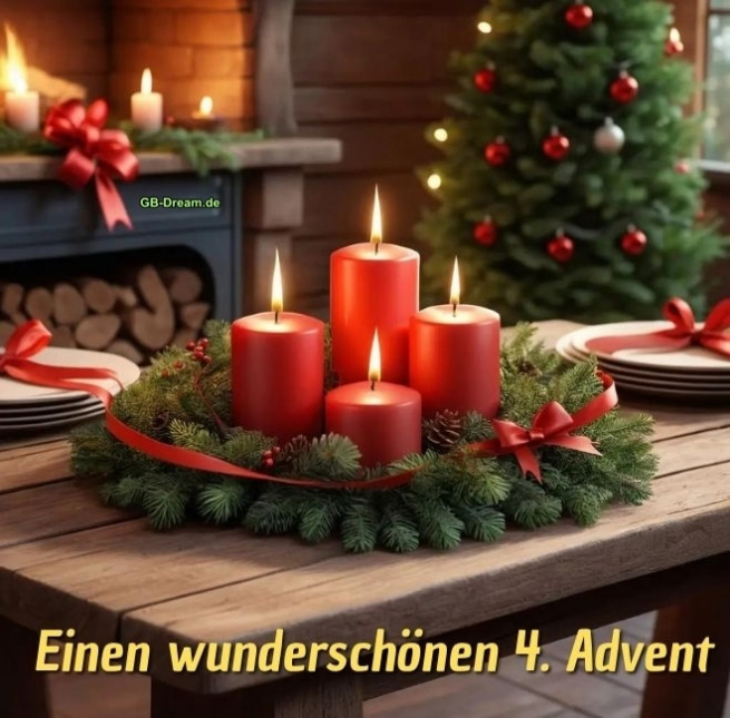 Einen wunderschönen 4. Advent!
