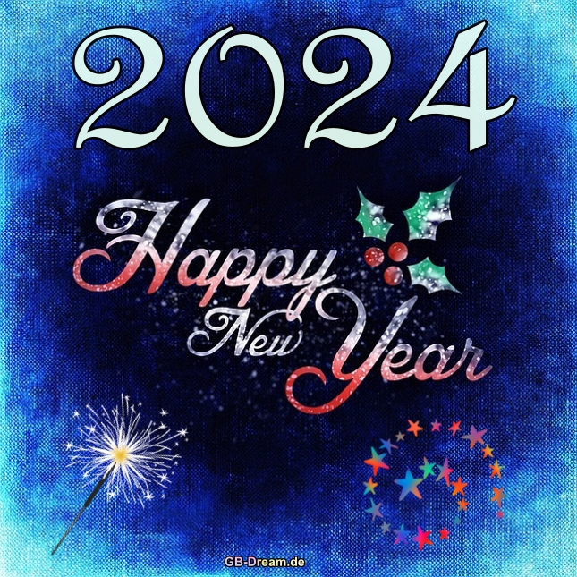 Happy New Year 2024 Neujahrsgrüße
