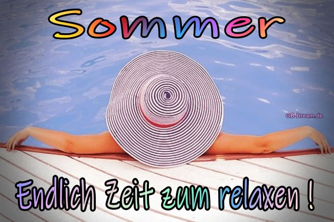 Sommer, endlich Zeit zum relaxen...chillen