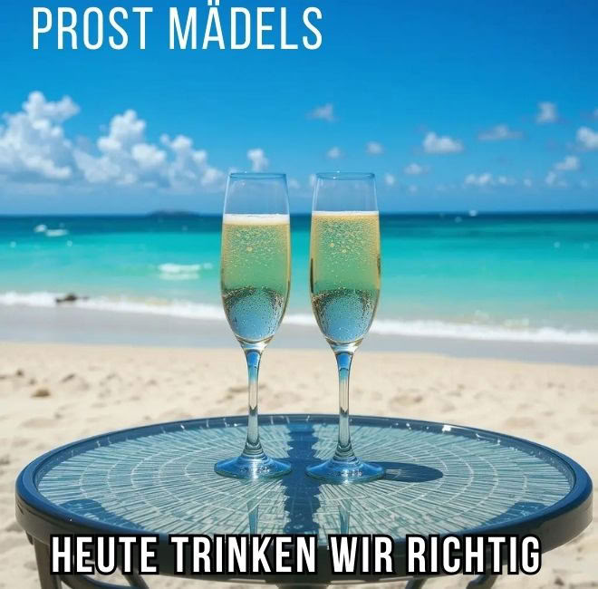 Prost Mädels! Heute trinken wir richtig!