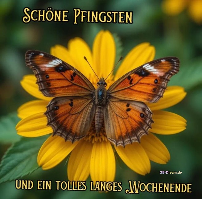 Schöne Pfingsten und ein tolles langes Wochenende.