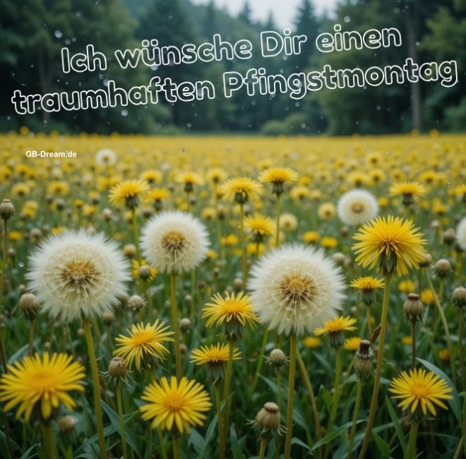 Ich wünsche Die einen traumhaften Pfingstmontag.