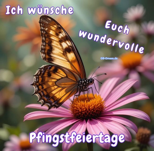 Ich wünsche Euch wundervolle Pfingstfeiertage.