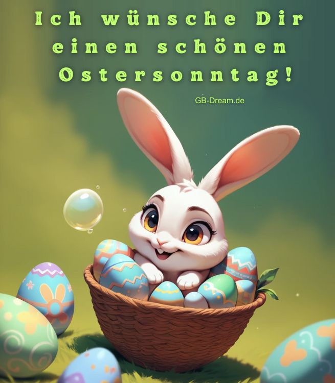 Ich wünsche Dir einen schönen Ostersonntag!