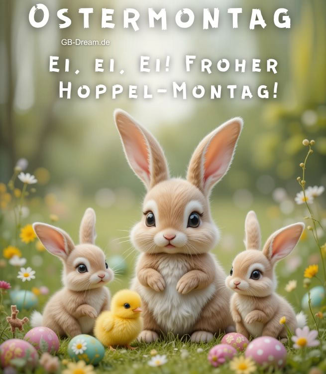 Ostermontag, Ei, ei, Ei! Froher Hoppel-Montag!