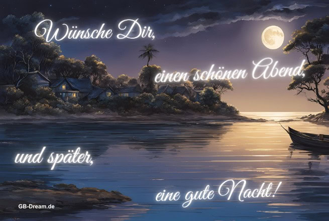 Gaestebuch Bild Abend Gruss