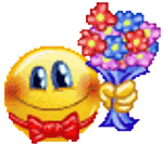 Smiley mit Blumen GBPic
