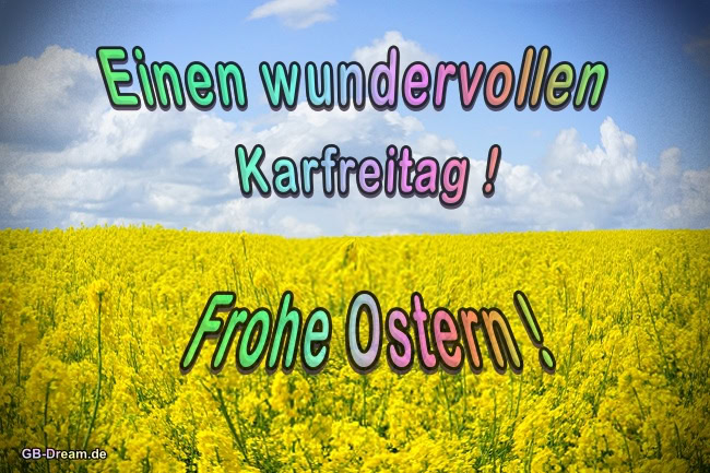 Wundervollen Karfreitag